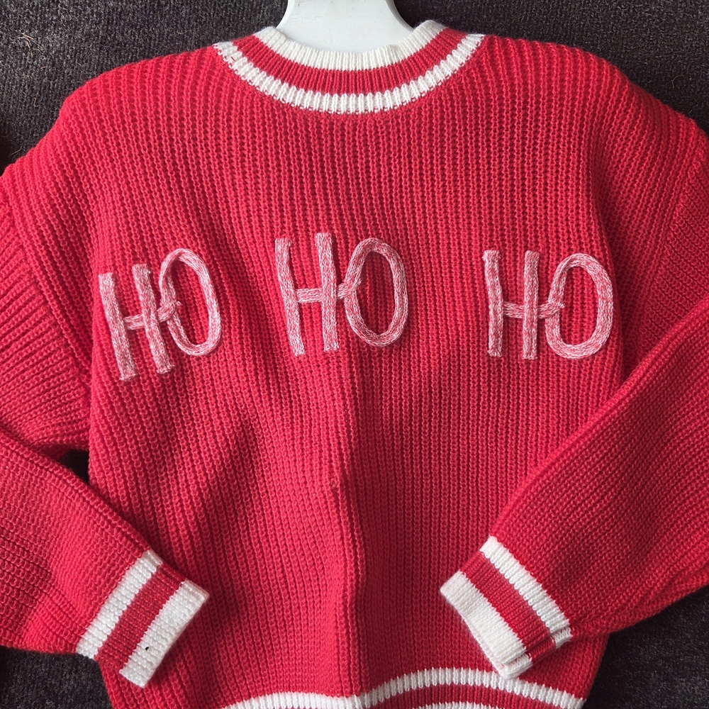 Blu Pepper Red and White Sweater - Picture 2 of 2